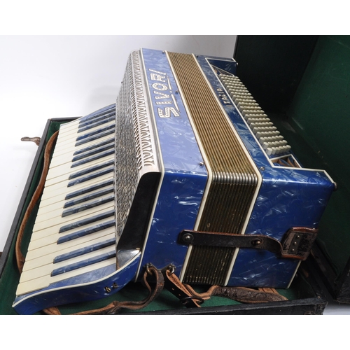 418 - Sivori - A vintage mid 20th century Italian Sivori piano accordion. The accordion having body in a b... 