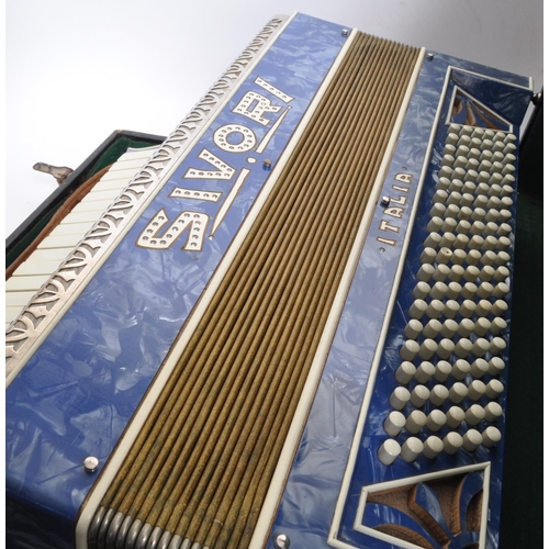 418 - Sivori - A vintage mid 20th century Italian Sivori piano accordion. The accordion having body in a b... 