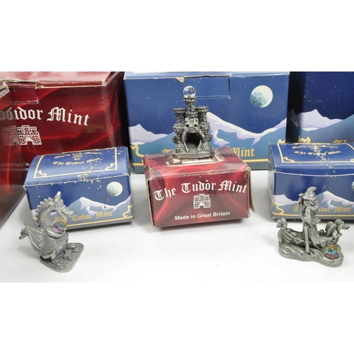 443 - Myth & Magic - a collection of vintage 1990s boxed Tudor Mint Myth & Magic pewter figurines ... 