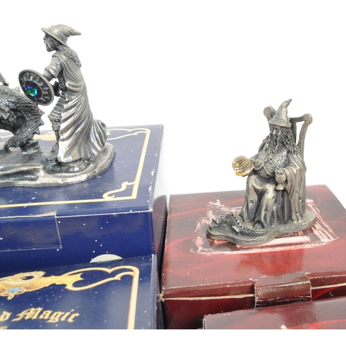 443 - Myth & Magic - a collection of vintage 1990s boxed Tudor Mint Myth & Magic pewter figurines ... 