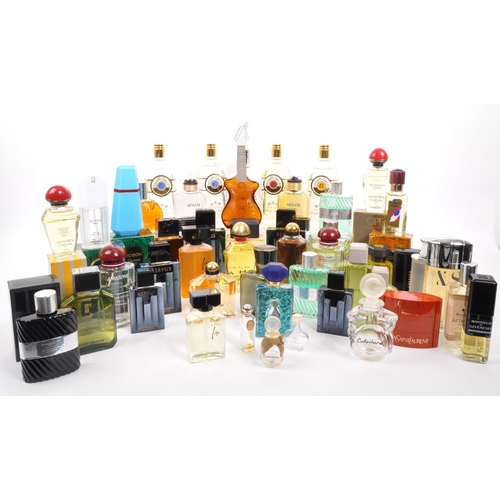 444 - Perfume - a large collection of assorted facetice perfume and cologne bottles to include; Dior Au Sa... 