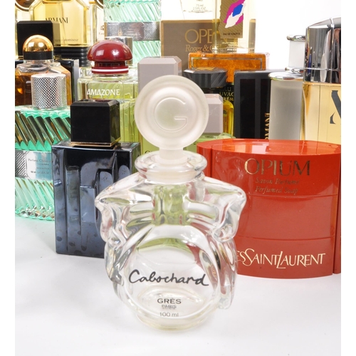 444 - Perfume - a large collection of assorted facetice perfume and cologne bottles to include; Dior Au Sa... 