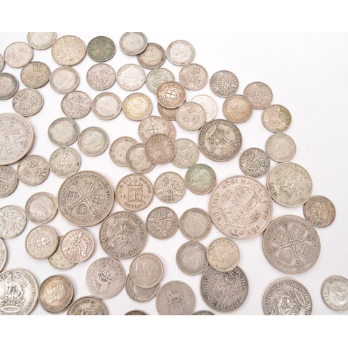 461 - A collection of 20th century 1920-1947 British .500 silver coins. The collection to include examples... 