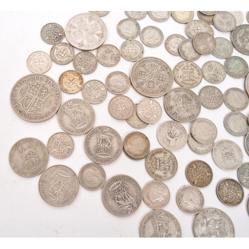 461 - A collection of 20th century 1920-1947 British .500 silver coins. The collection to include examples... 