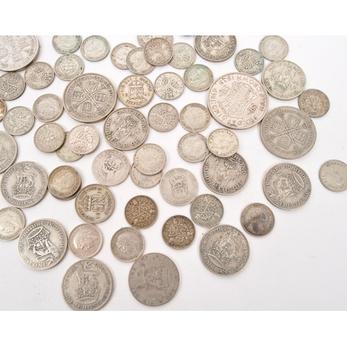 461 - A collection of 20th century 1920-1947 British .500 silver coins. The collection to include examples... 