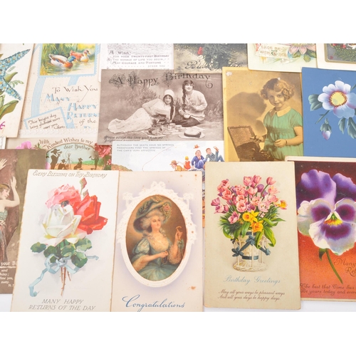 479 - Greetings postcards (approx 400). Variety of types: good luck, birthday, wedding wishes etc. Pre WWI... 