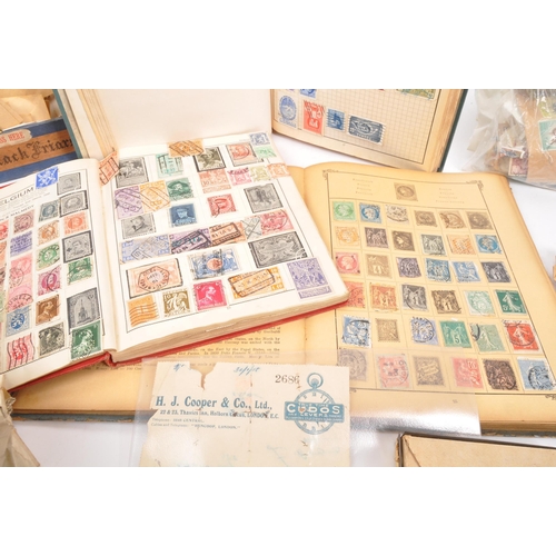 508 - A collection of 19th and 20th century kiloware postage stamps. The collection featuring examples inc... 