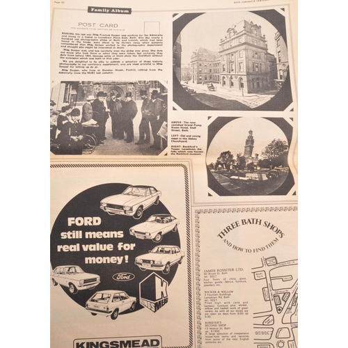 511 - Bath Chronicle - A collection of circa 1977 100th Anniversary of The Bath Chronicle ephemera. The co... 