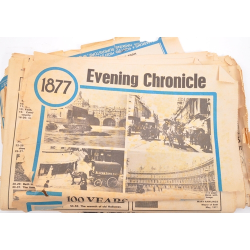 511 - Bath Chronicle - A collection of circa 1977 100th Anniversary of The Bath Chronicle ephemera. The co... 