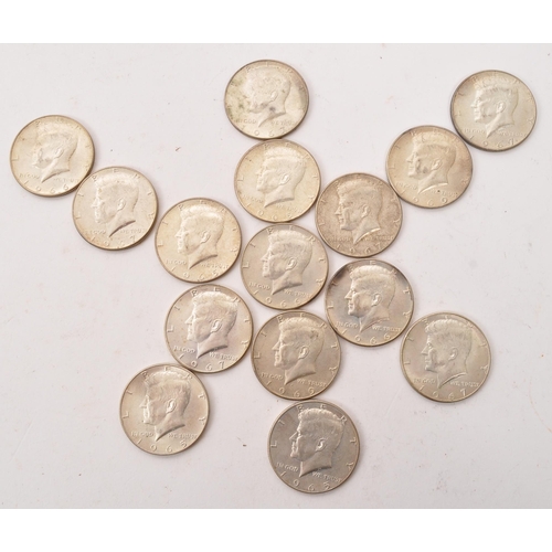 514 - A collection of USA post-1965 ' Kennedy ' Half Dollar coins. Each of the half dollars being of .400 ... 