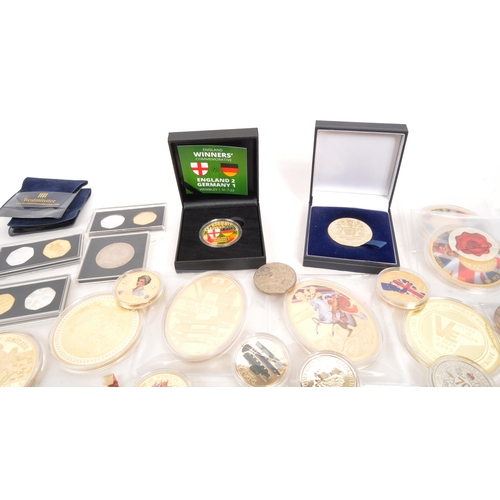 518 - A large collection of British and Overseas Territories commemorative uncirculated coins and tokens. ... 