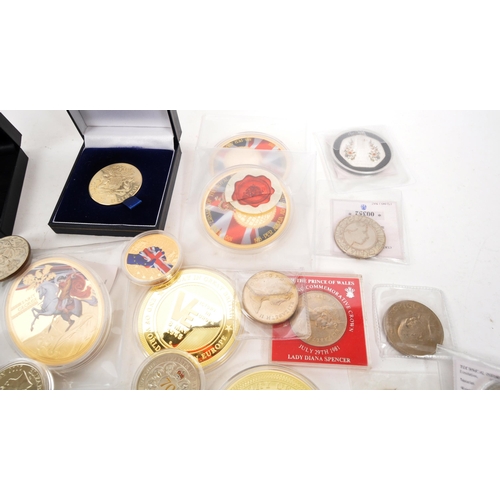 518 - A large collection of British and Overseas Territories commemorative uncirculated coins and tokens. ... 