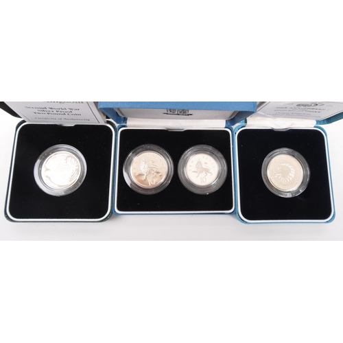 532 - Royal Mint - Numismatic Interest - A collection of 1990s Royal Mint Silver Proof coin sets. The coll... 