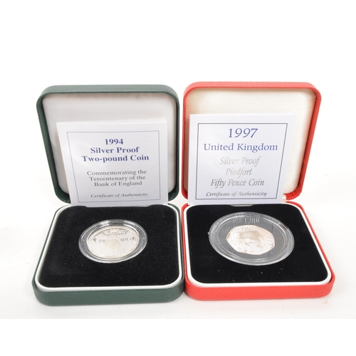 533 - Royal Mint - Numismatic Interest - A collection of 1980s & 1990s Royal Mint Silver Proof coin se... 