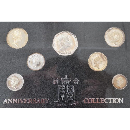 535 - Royal Mint - Numismatic Interest - A 1996 United Kingdom Silver Anniversary Collection. The coin col... 