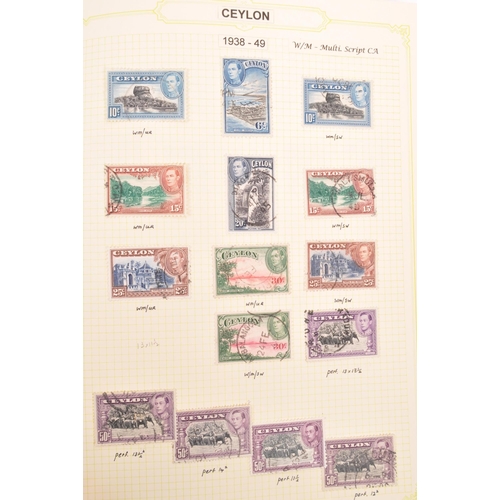 544 - Ceylon (Sri Lanka) - A collection of mid 19th century and later British Ceylon (Sri Lankan) postage ... 