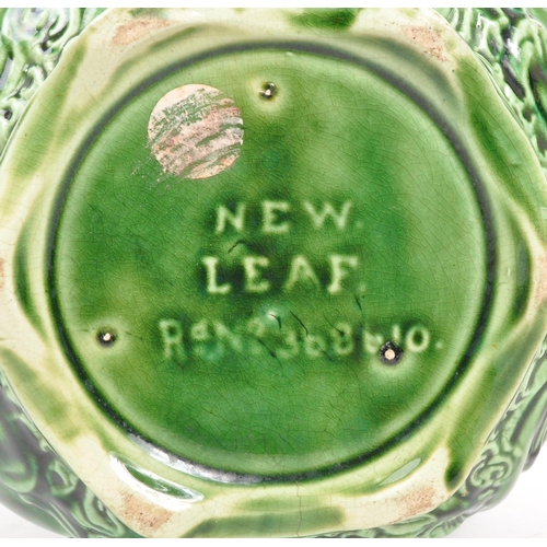 56 - New Leaf - A vintage mid 20th century ceramic leaf bowl vase. Rd no. 2308610(19cm x 23cm diameter ap... 