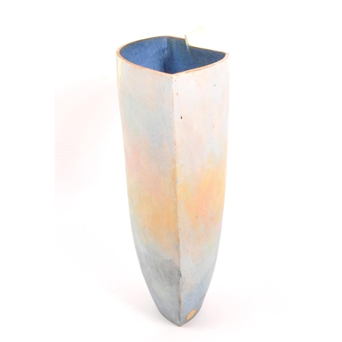 7 - Monte Sirota (active 20th century) - Mid century studio art pottery ceramic vase. In pastel colours ... 