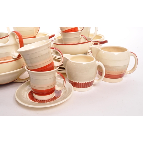 82 - Susie Cooper - An early 20th Century circa 1930s Art Deco ceramic coffee service and dinner service ... 