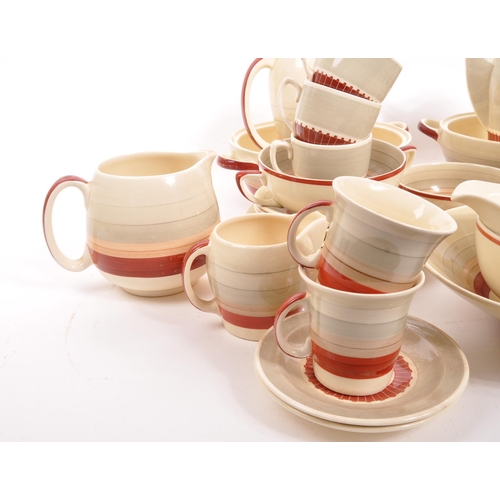 82 - Susie Cooper - An early 20th Century circa 1930s Art Deco ceramic coffee service and dinner service ... 