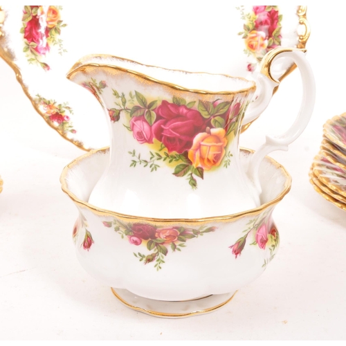 86 - Royal Albert - Old Country Roses - A 20th Century vintage porcelain china Royal Albert tea service i... 