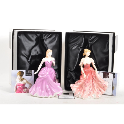 16 - Royal Doulton - Two porcelain china Royal Doulton Pretty Ladies figurines both in original boxes wit... 