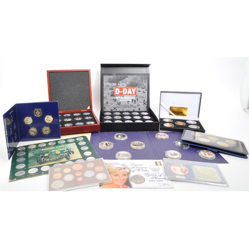 517 - A collection of 20th century British Commemorative and Uncirculated coin packs. The collection to in... 