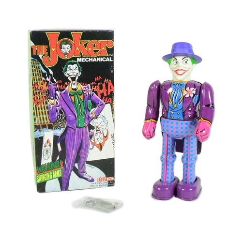 408 - Tinplate Toys - a Japanese 1989 Billiken Shokai Joker mechanical robot. Tested and in working condit... 