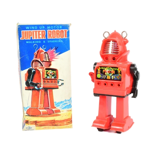 411 - Retro Toys - a vintage 1960s Japanese KO Jupiter Robot. Featuring wind-up walking action and sparkin... 