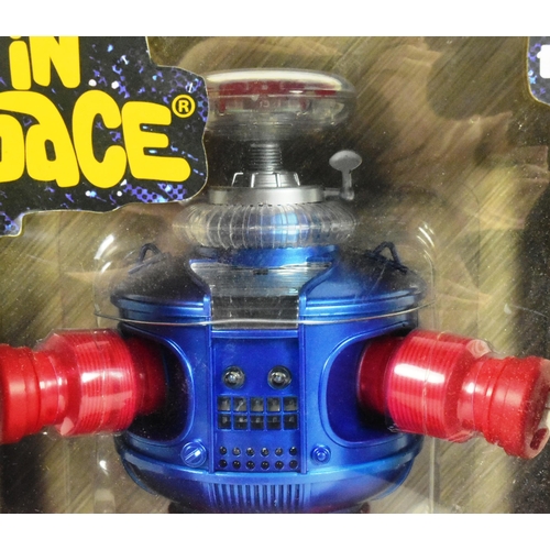 417 - Lost in Space - a vintage Diamond Select Toys Electronic B-9 Robot, retro edition, with lights and s... 