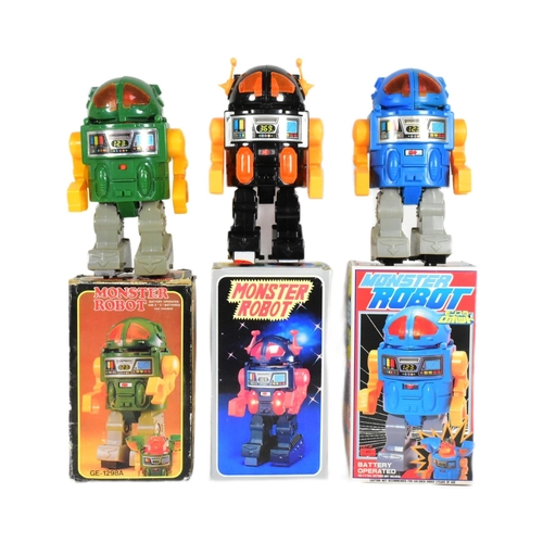 429 - Retro Toys - x3 Monster Robots, comprising of a Japanese Monster Robot by Horikawa, a Taiwan Monster... 