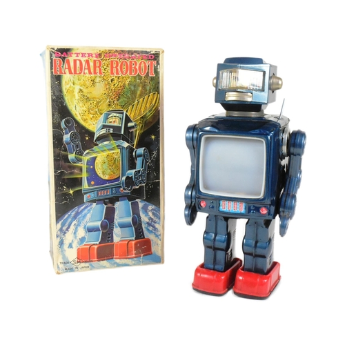 434 - Tinplate Toys - a vintage 1960s Japanese, SH Horikawa, 'Radar Robot'. Tested and not in working cond... 