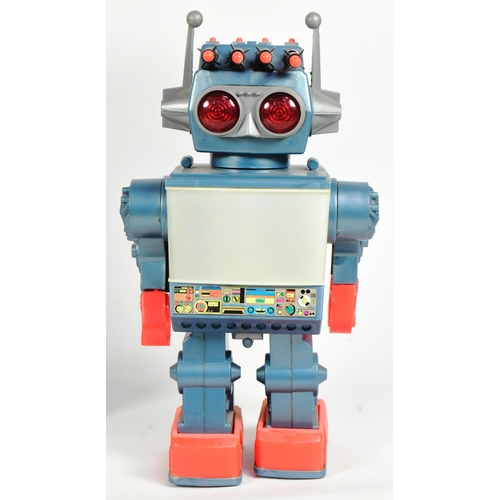 443 - Retro Toys - a David Halsall Toys Star Force TV Robot, featuring light-up eyes, 4 shooting missiles,... 