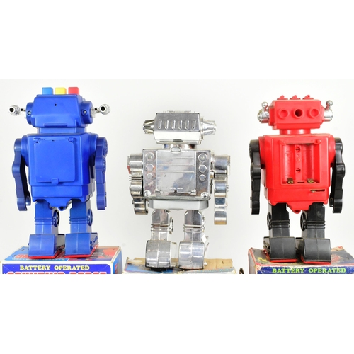 452 - Retro Toys - x3 Japanese SH Horikawa Robots, comprising of; Ranger Robot, Sounding Robot and Silver ... 