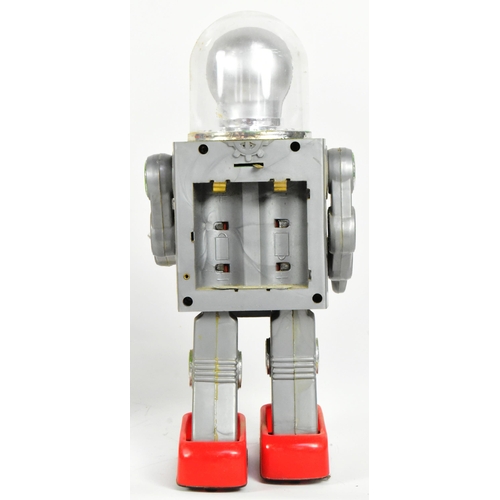 487 - Retro Toys - a Mego, made in Hong Kong, Lunar Spaceman robot, featuring a silver plastic body, stop ... 