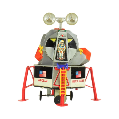 490 - Tinplate Toys - a vintage Japanese DSK Apollo Lunar Module robot. Featuring a tinplate and plastic b... 