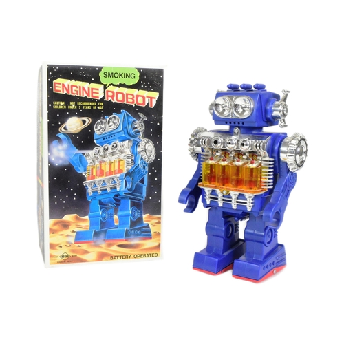 504 - Retro Toys - a Japanese SH Horikawa Smoking Engine Robot, featuring piston action, emitting smoke, w... 