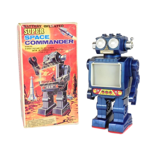 509 - Retro Toys - a Japanese SH Horikawa Super Space Commander robot, featuring walking action and a rota... 