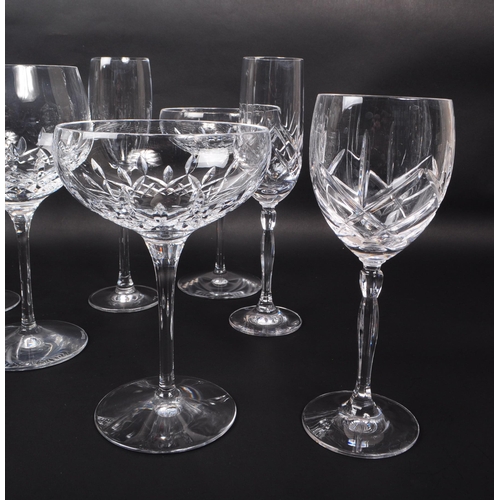 1 - Waterford - A collection of 20th century Waterford Lismore drinking glasses. Large gin / wine stemme... 