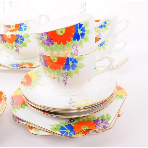 114 - Grafton - x2 20th century Grafton China and Sons tea services, comprising of china porcelain tea cup... 