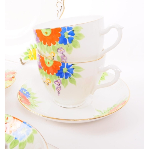 114 - Grafton - x2 20th century Grafton China and Sons tea services, comprising of china porcelain tea cup... 