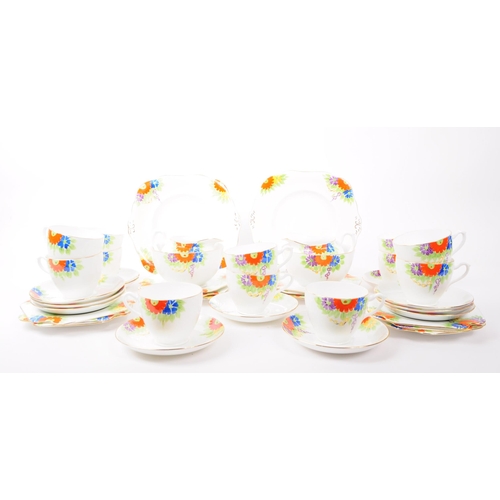 114 - Grafton - x2 20th century Grafton China and Sons tea services, comprising of china porcelain tea cup... 