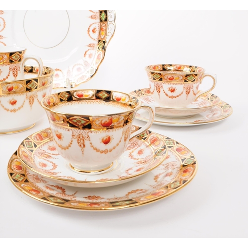 12 - Royal Albert - Imari - An early 20th century porcelain china tea service set. Comprising of cups, sa... 