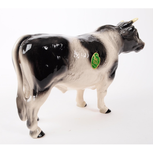 17 - Melba Ware - A butcher's shop window display cow / bull by Melba Ware. Marked to base Melba Wear and... 