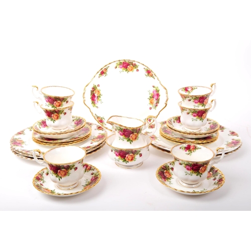 3 - Royal Albert - Old Country Roses - A mid century circa 1960s porcelain china tea / dinner service se... 