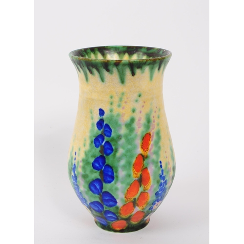 32 - Crown Devon - An early 20th century circa 1930s Crown Devon S Fieldings ceramic vase. The vase of bu... 