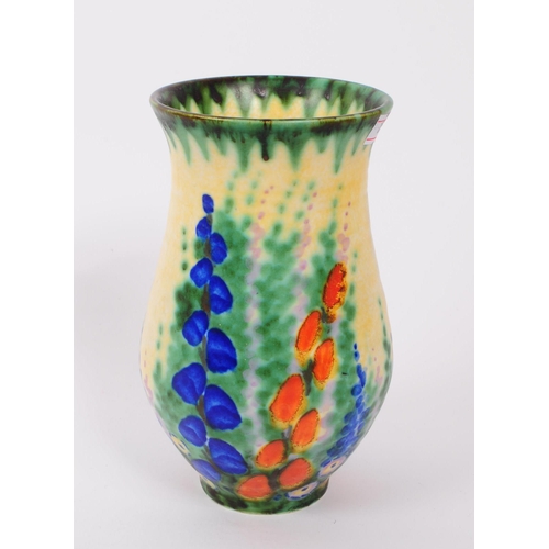 32 - Crown Devon - An early 20th century circa 1930s Crown Devon S Fieldings ceramic vase. The vase of bu... 