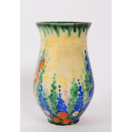 32 - Crown Devon - An early 20th century circa 1930s Crown Devon S Fieldings ceramic vase. The vase of bu... 