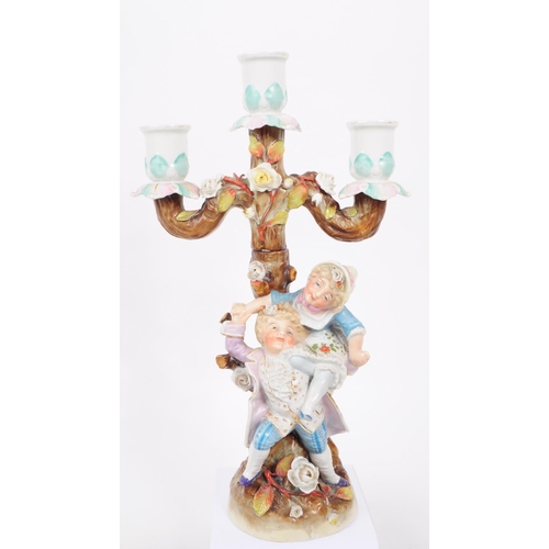 52 - A collection of vintage 20th century German porcelain Lao figurines and Staffordshire. To include th... 