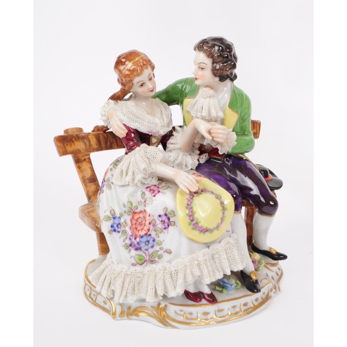 52 - A collection of vintage 20th century German porcelain Lao figurines and Staffordshire. To include th... 